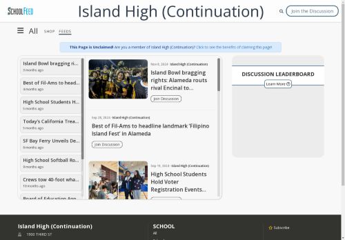 Island High (Continuation)