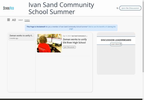 Ivan Sand Community School Summer