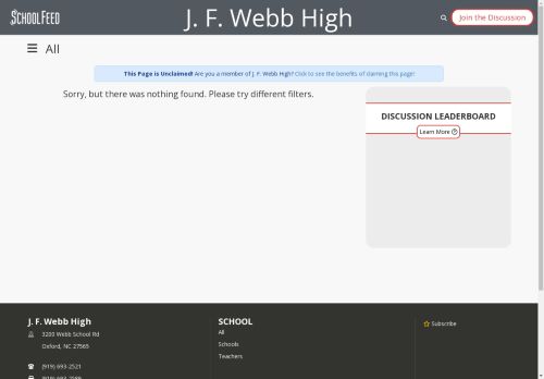 J. F. Webb High