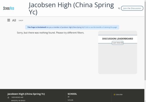 Jacobsen High (China Spring Yc)