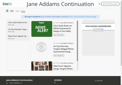 Jane Addams Continuation