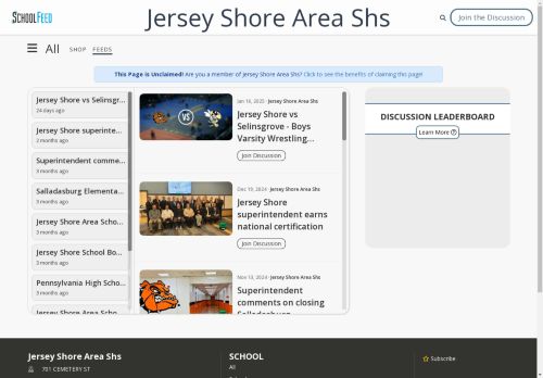 Jersey Shore Area Shs