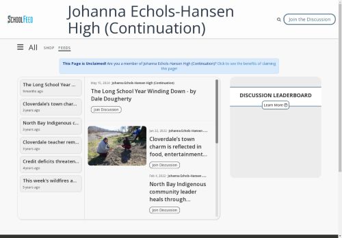Johanna Echols-Hansen High (Continuation)