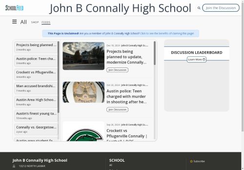 John B Connally High School