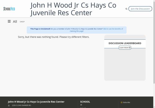 John H Wood Jr Cs Hays Co Juvenile Res Center