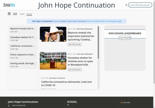 John Hope Continuation