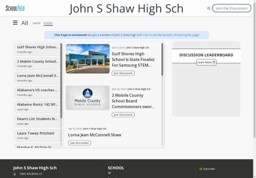 John S Shaw High Sch
