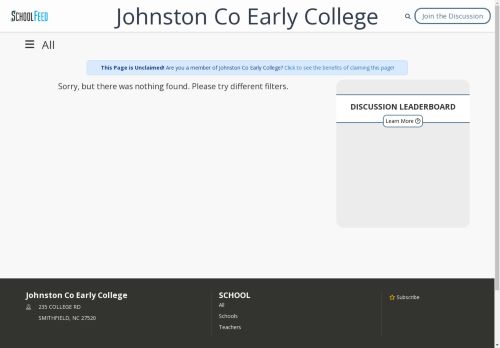 Johnston Co Early College