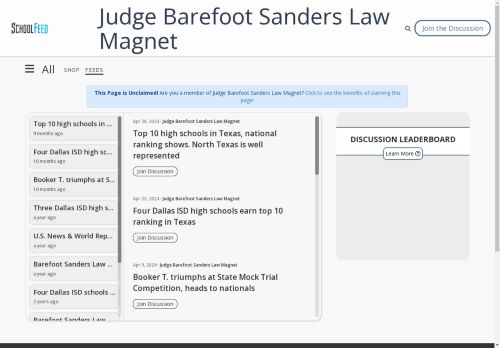 Judge Barefoot Sanders Law Magnet