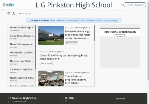 L G Pinkston High School