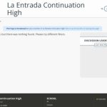 La Entrada Continuation High