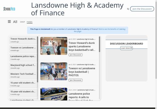 Lansdowne High & Academy of Finance