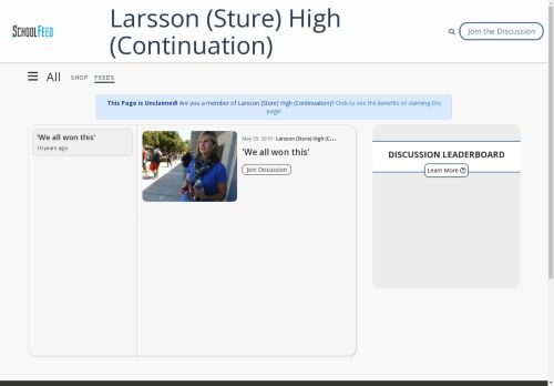 Larsson (Sture) High (Continuation)