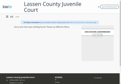 Lassen County Juvenile Court