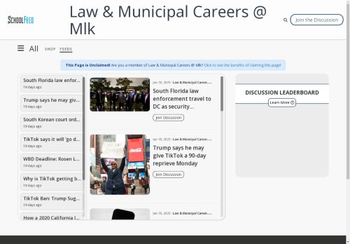 Law & Municipal Careers @ Mlk