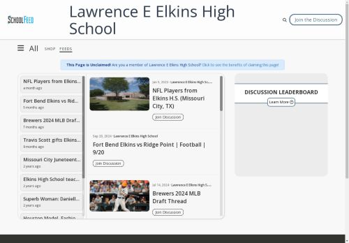 Lawrence E Elkins High School