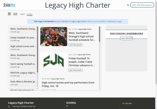 Legacy High Charter