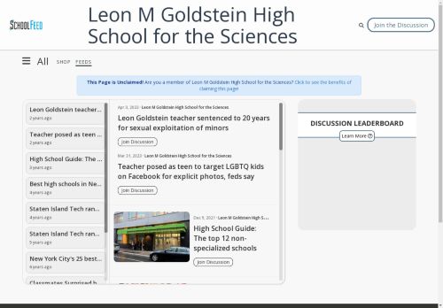 Leon M Goldstein High School for the Sciences