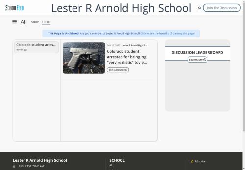 Lester R Arnold High School