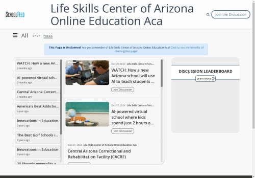 Life Skills Center of Arizona Online Education Aca