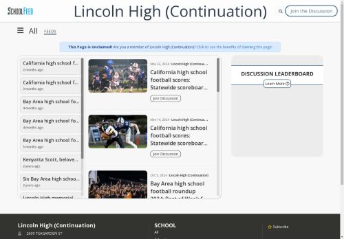 Lincoln High (Continuation)