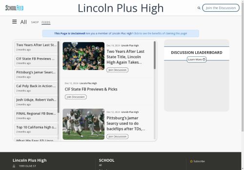 Lincoln Plus High