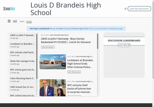 Louis D Brandeis High School
