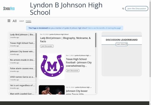 Lyndon B Johnson High School