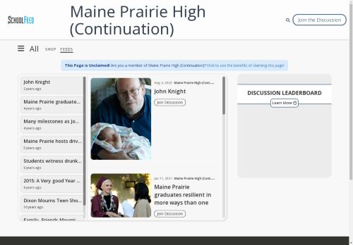 Maine Prairie High (Continuation)