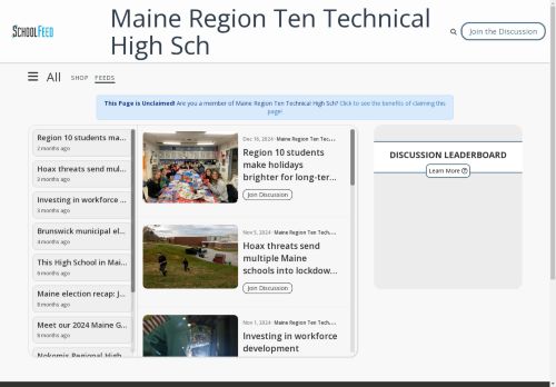 Maine Region Ten Technical High Sch