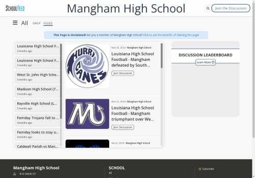 Mangham High School