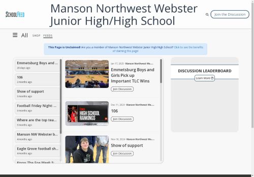 Manson Northwest Webster Junior High/High School