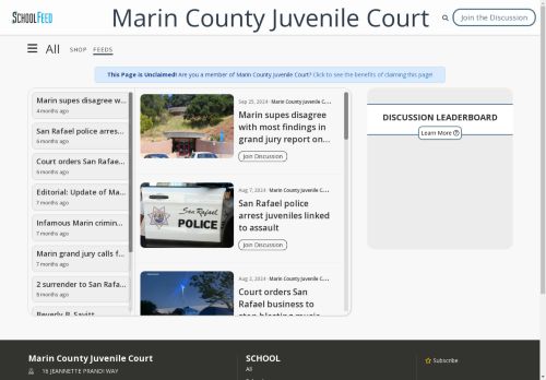 Marin County Juvenile Court