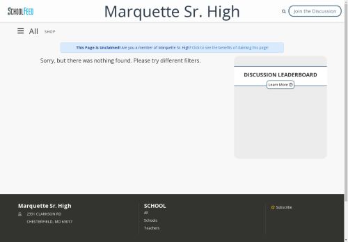 Marquette Sr. High