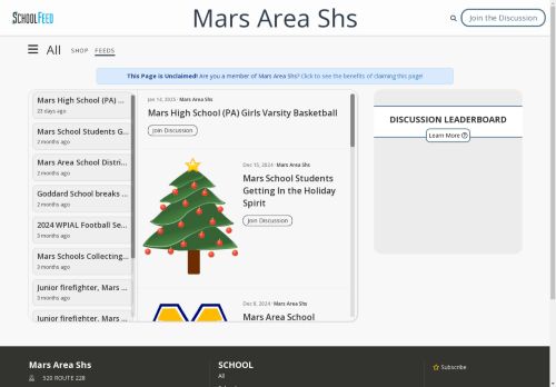 Mars Area Shs