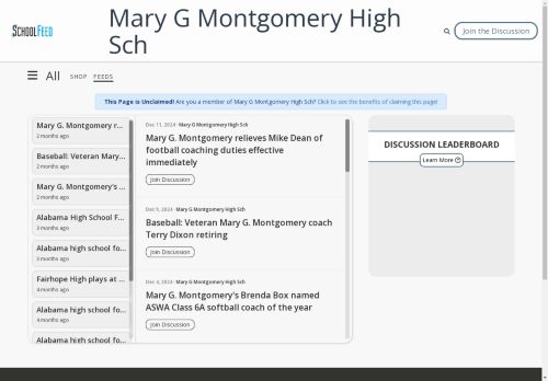 Mary G Montgomery High Sch