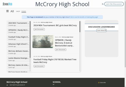 McCrory High School