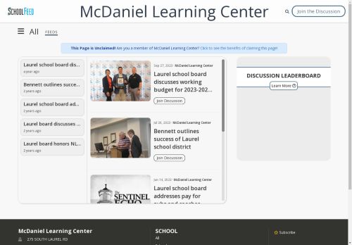 McDaniel Learning Center