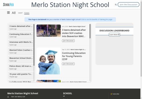 Merlo Station Night School