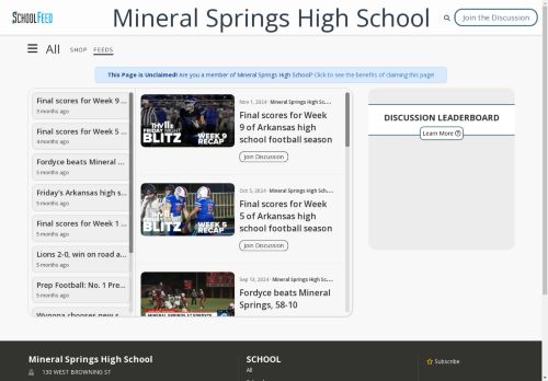 Mineral Springs High School