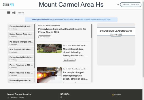Mount Carmel Area Hs