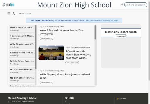Mount Zion High School