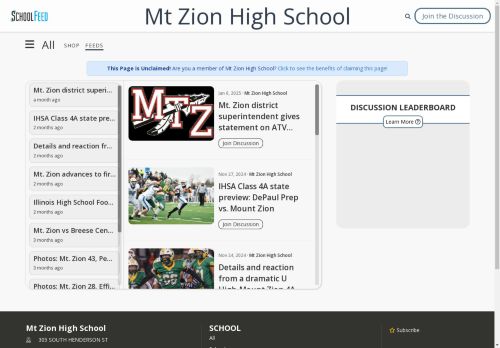 Mt Zion High School