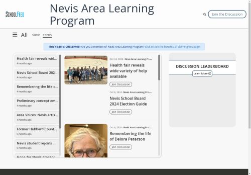 Nevis Area Learning Program