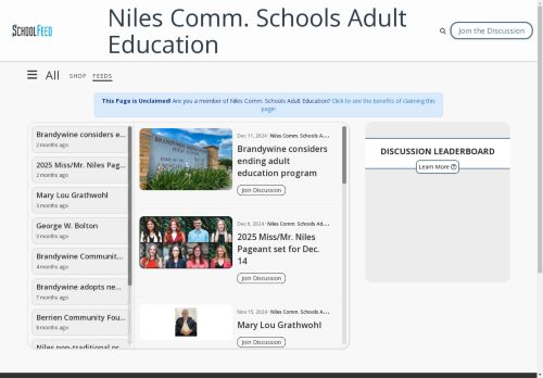 Niles Comm. Schools Adult Education