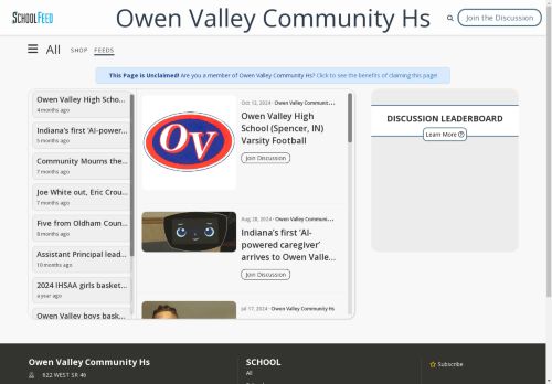 Owen Valley Community Hs