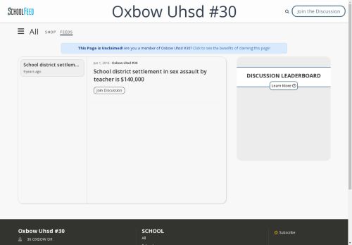 Oxbow Uhsd #30
