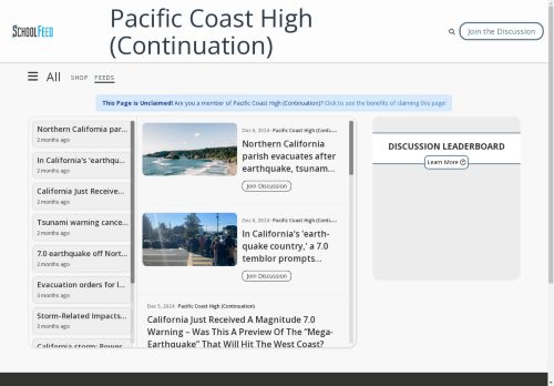 Pacific Coast High (Continuation)