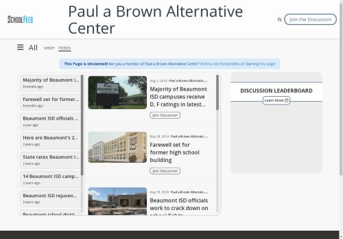 Paul a Brown Alternative Center