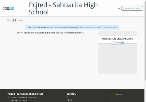 Pcjted - Sahuarita High School
